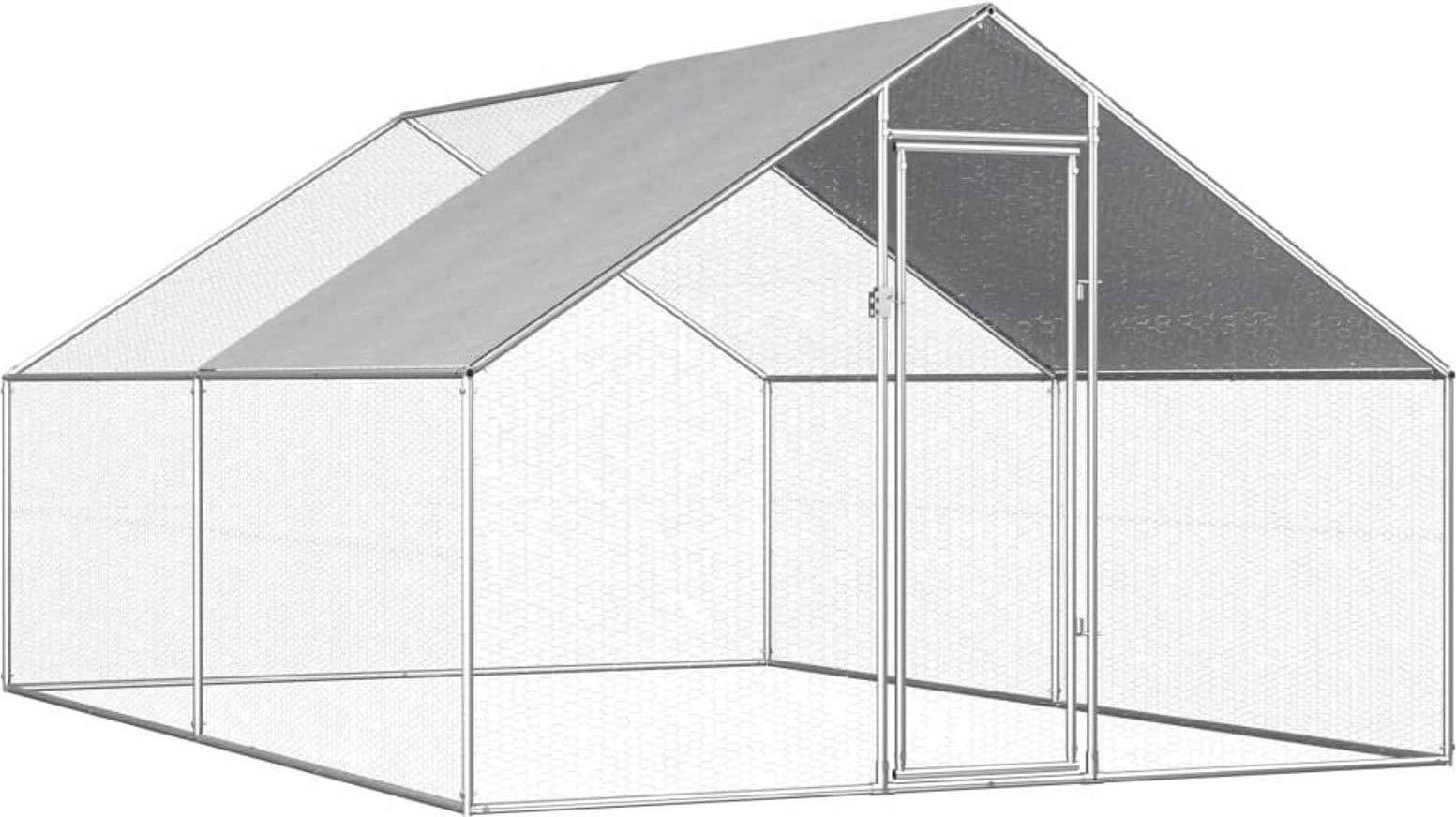 vidaXL Outdoor Chicken Cage