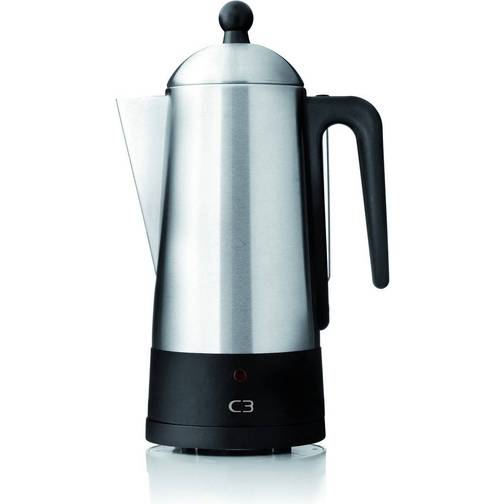 C3 Design Eco 6 Cup Brushed Steel – bäst i test perkolatorer nummer 5