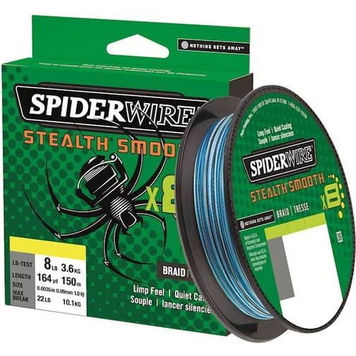 Spiderwire Stealth Smooth 8 Braid 0.15mm 150m – bäst i test fiskelinor nummer 1