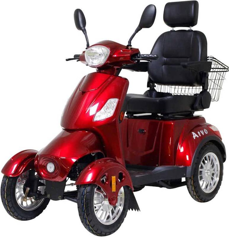 Arvo Promenadscooter P500 Röd – permobiler